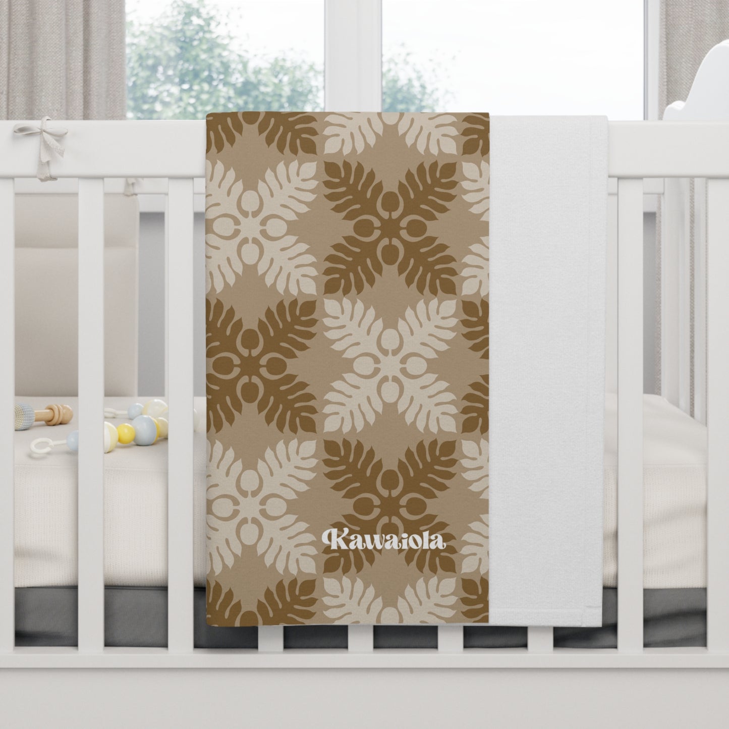Ulu Quilt Pattern Soft Fleece Baby Blanket