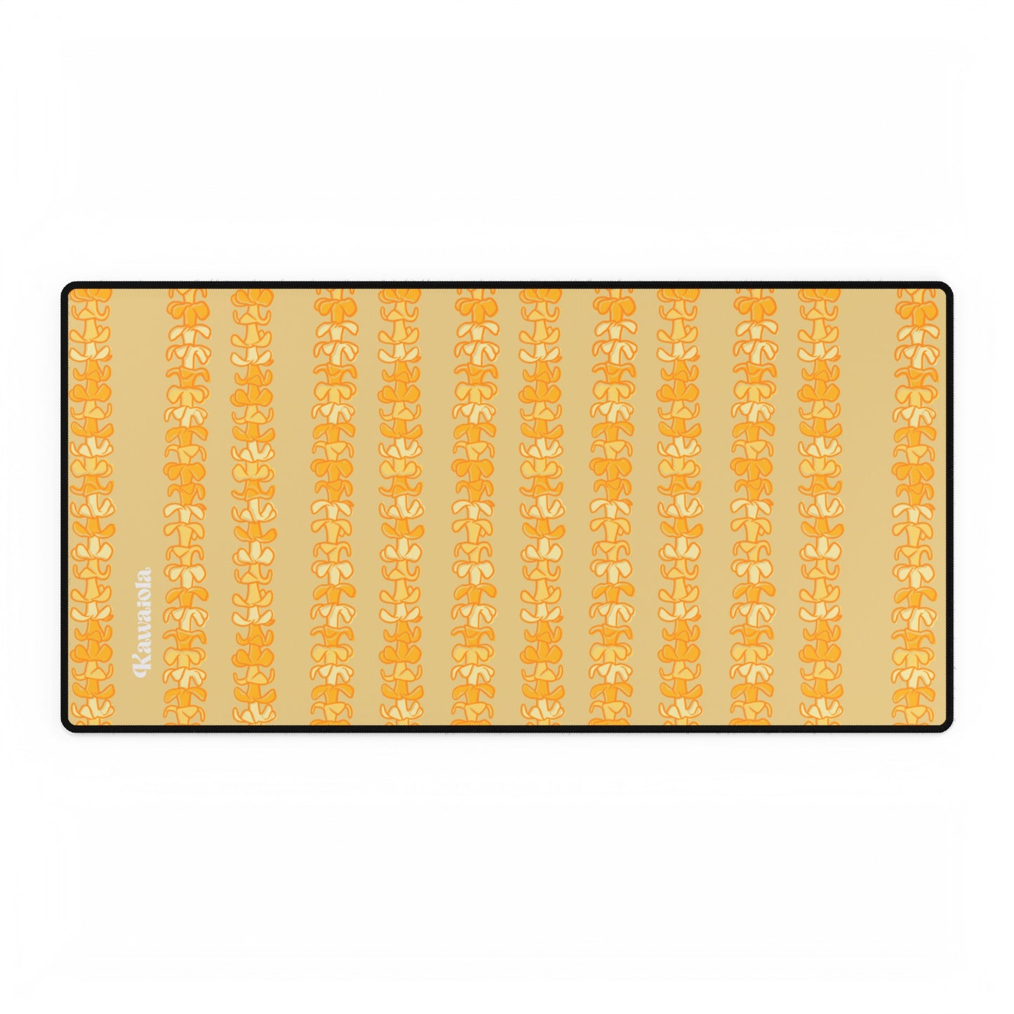 Golden Puakenikeni Desk Mat