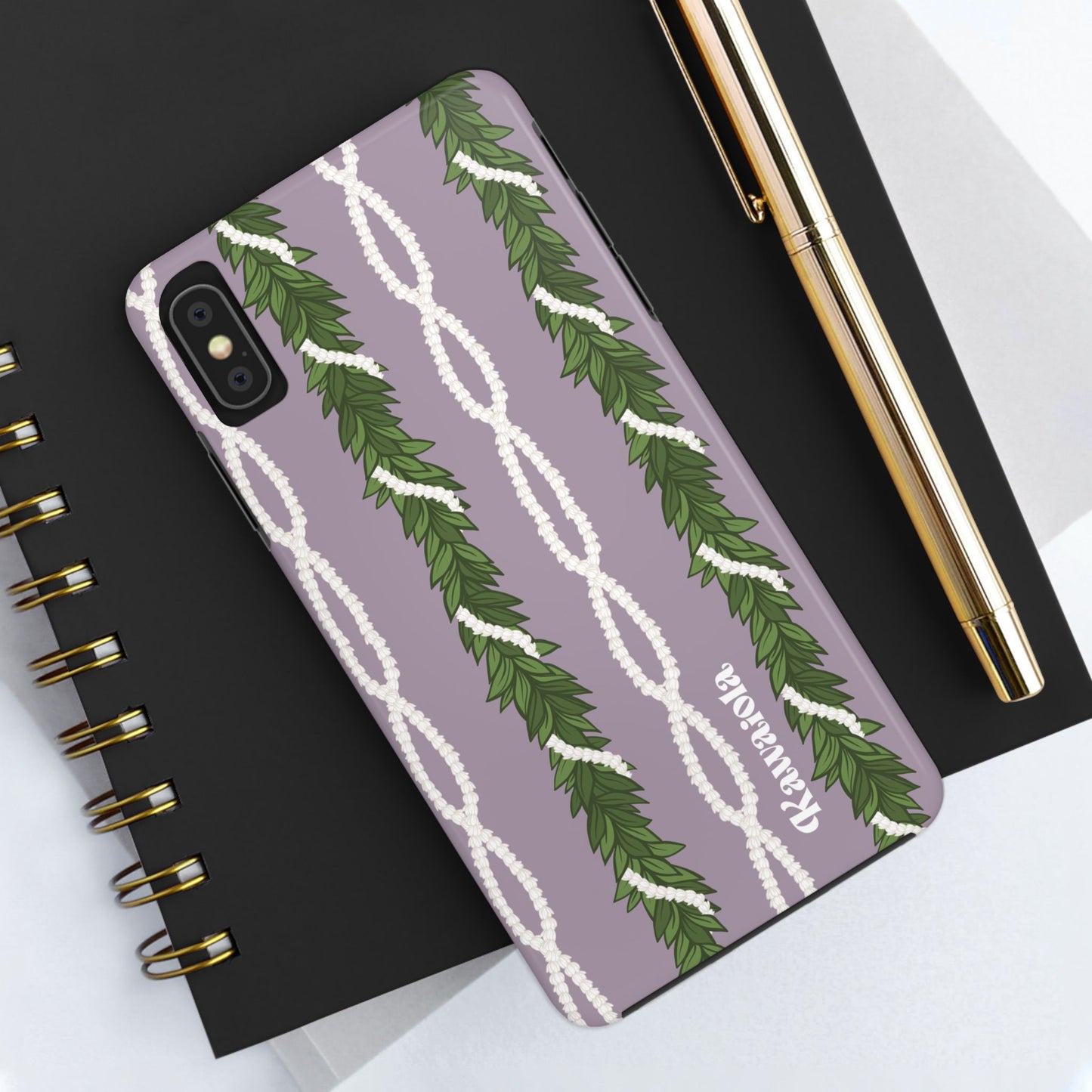 Maile & Pīkake LeiTough Phone Case