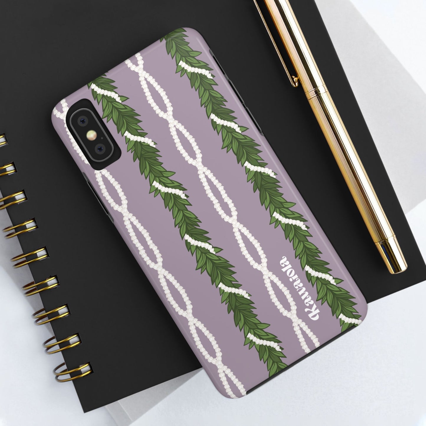 Maile & Pīkake LeiTough Phone Case
