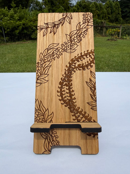 Puakenikeni & Maile Lei Phone Stand