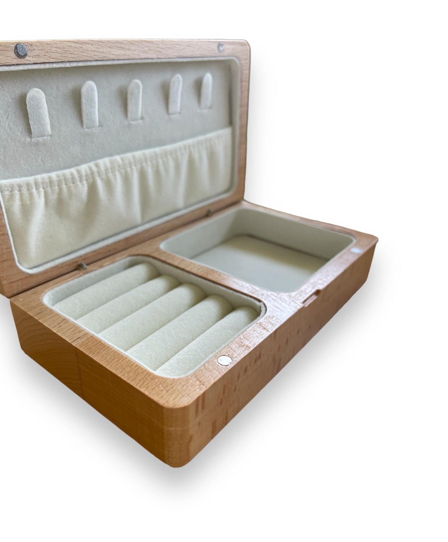 Maile & Pīkake Lei Wood Jewlery Box