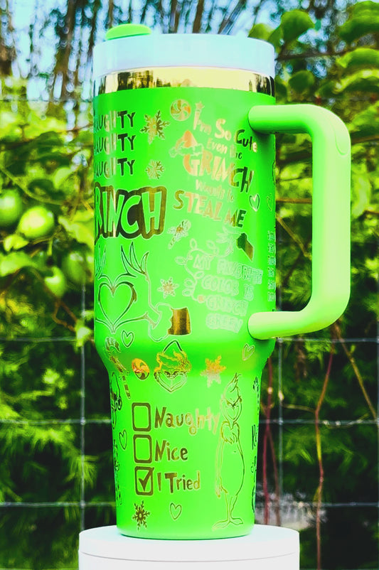 Grinchmas Engraved Cup